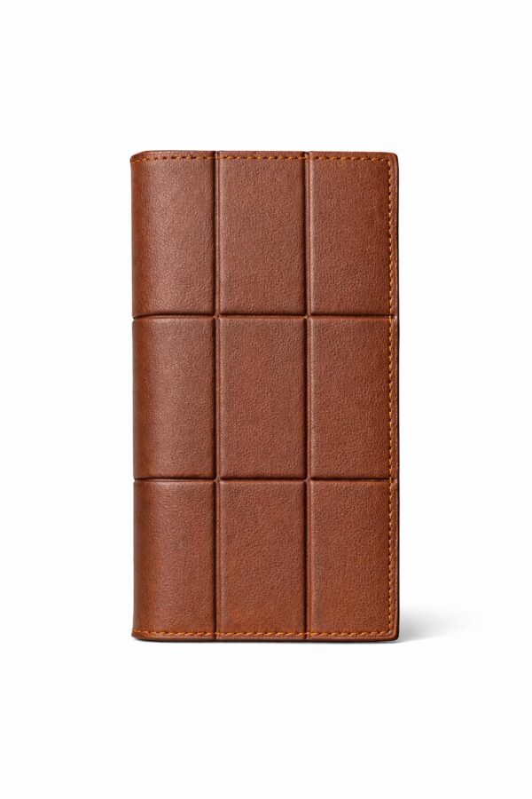 Classic Brown Leather Long Wallet